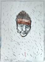 Untitled (self-portrait) by Rick%20Bartow