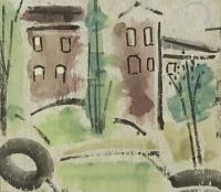 Untitled (Two Houses) by Howard Sewall