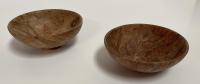 Two small wood bowls by Kathleen Duncan