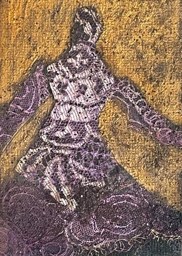 Purple lace dancer by Bonnie Meltzer